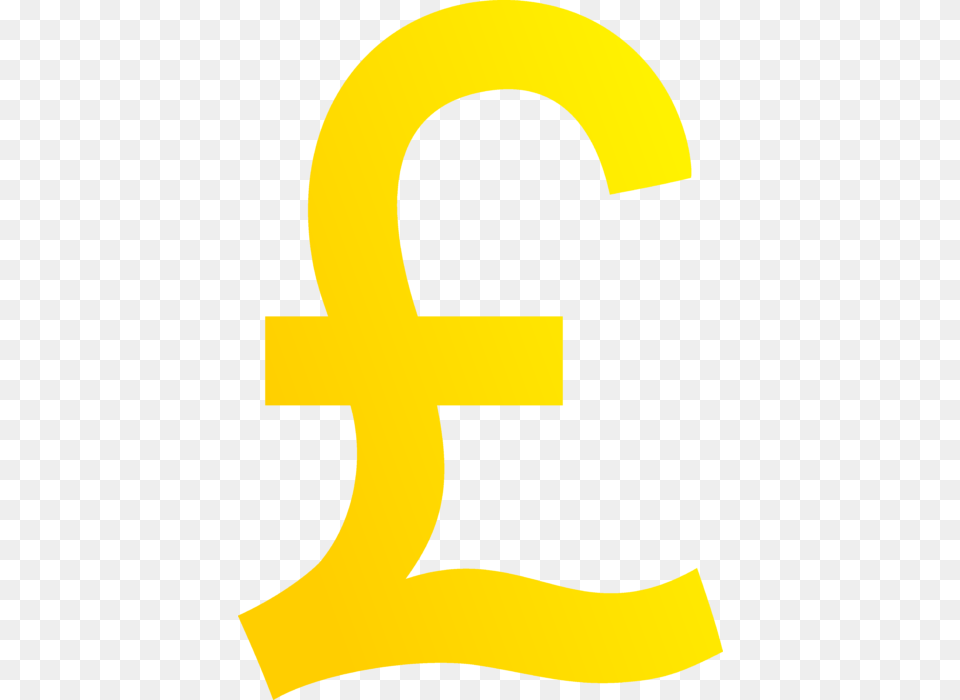 British Pound Sign Gold Clip Art, Symbol, Text, Number Png