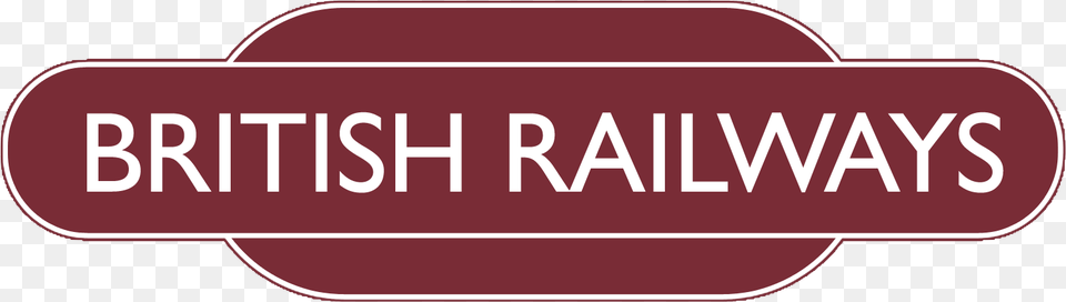 British Rail Flying Sausage Logo British Railways Logo Transparent, Sticker, Maroon, Text Png Image
