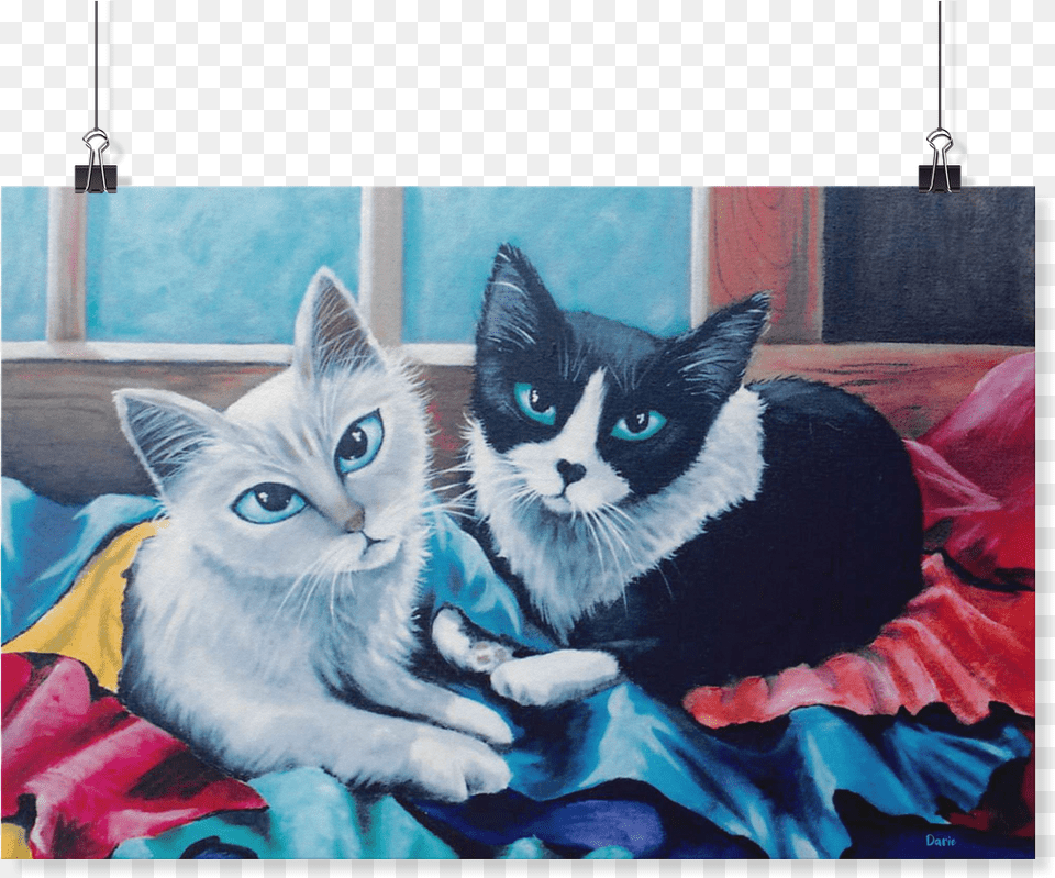 British Shorthair, Art, Painting, Animal, Cat Png Image