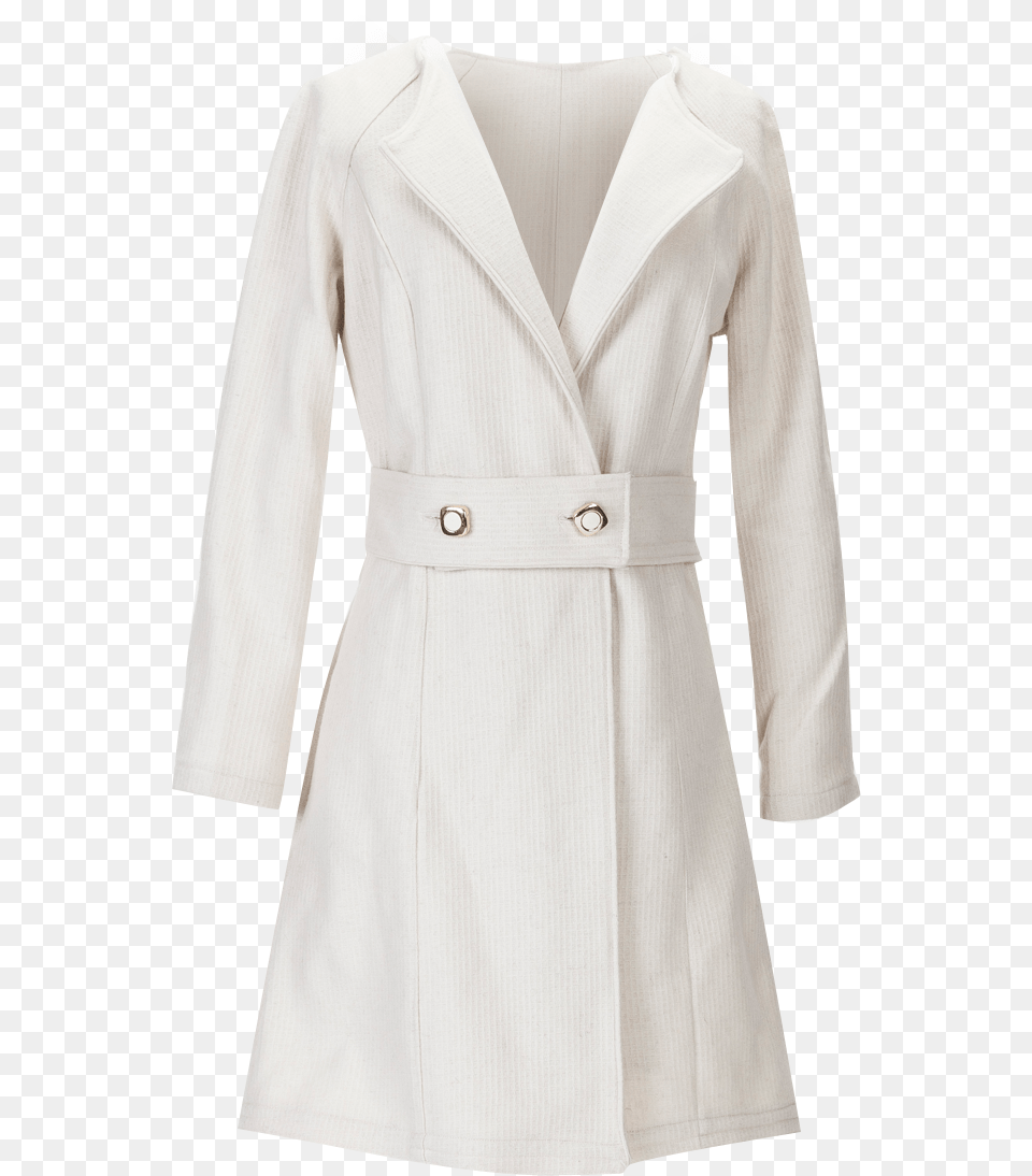 British Steele Winter White Wool Coat, Clothing, Overcoat, Trench Coat Free Png Download