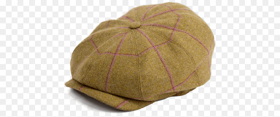 British Tweed 8 Panel Button Top Cap Baseball Cap, Baseball Cap, Clothing, Hat Free Png