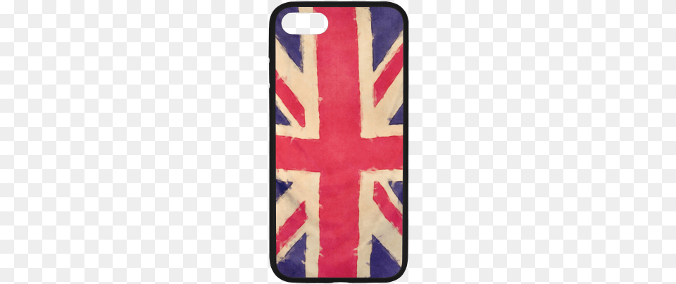British Union Jack Flag Grunge Style Rubber Case For Mobile Phone, Home Decor Free Png Download