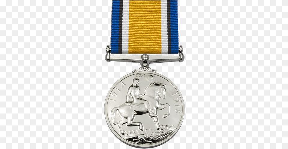 British War Medal Bwm World War 1 Medal Reverse British War Medal, Gold, Silver, Gold Medal, Trophy Png