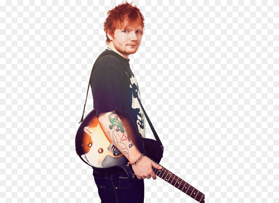 Britney Spears And Ed Ed Sheeran Ft Khalid Beautiful People, Guitar, Musical Instrument, Adult, Male Free Png