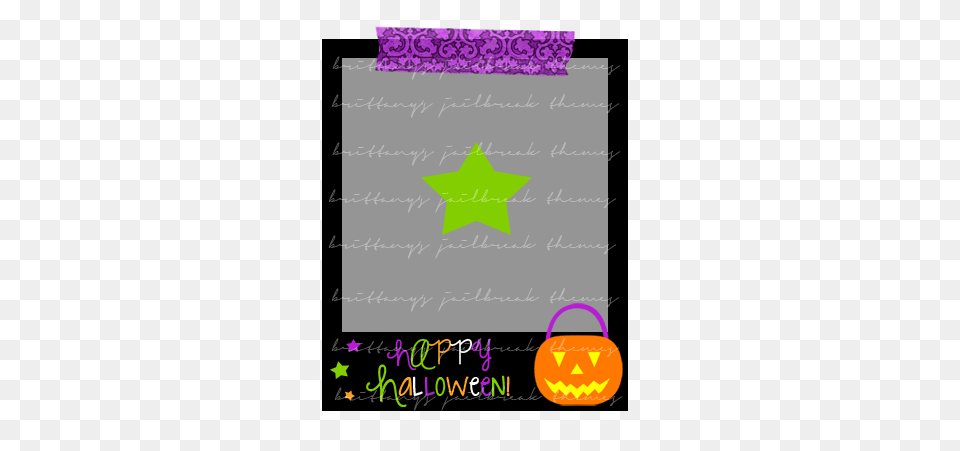 Brittanys Themes Halloween Polaroid Widget, Blackboard, Festival Free Png