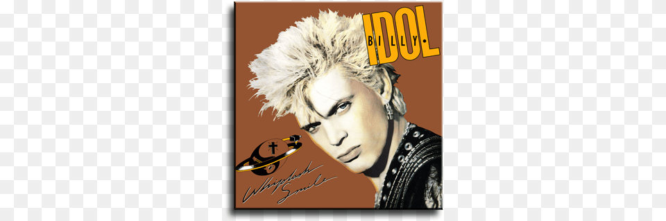 Britton Mitchell Design And Graphics Professional Portfolio Album Cover Billy Idol Whiplash Smile, Adult, Portrait, Photography, Person Png