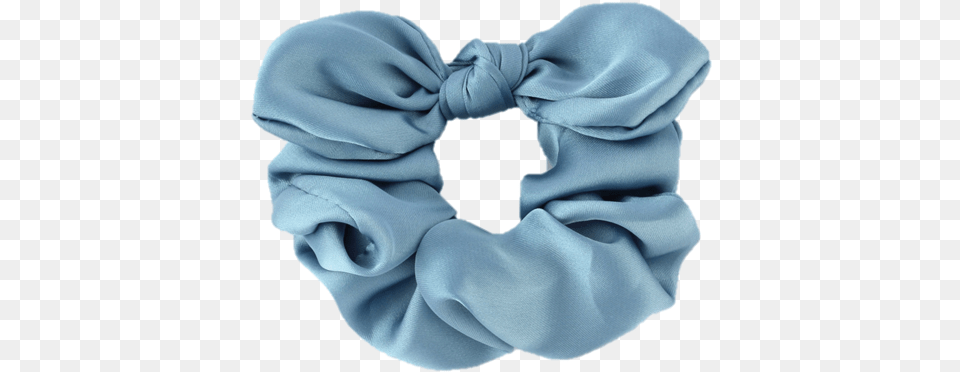 Britts Bows Satin Knot Scrunchie Light Teal Scarf, Cushion, Home Decor, Diaper Free Png