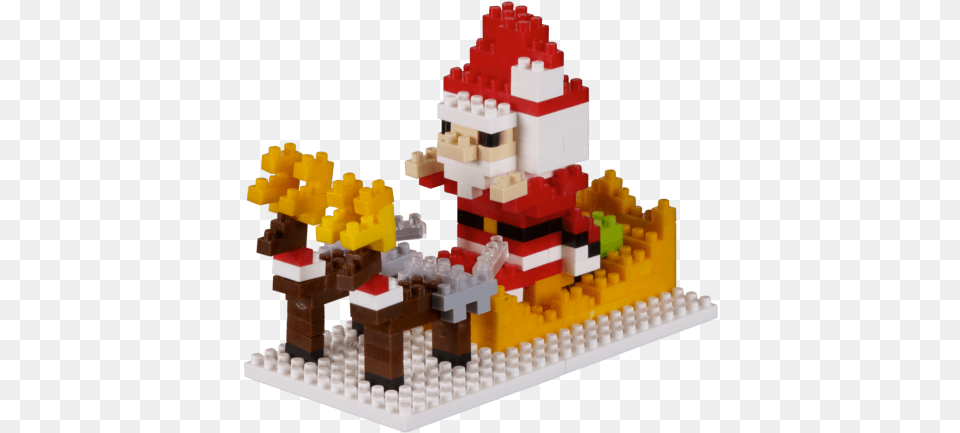 Brixies Christmas Sleigh Santa Claus, Toy, Lego Set Free Transparent Png