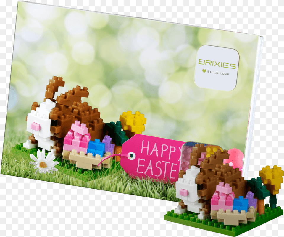 Brixies Postcard Happy Easter Lego, Food, Sweets, Toy Png Image