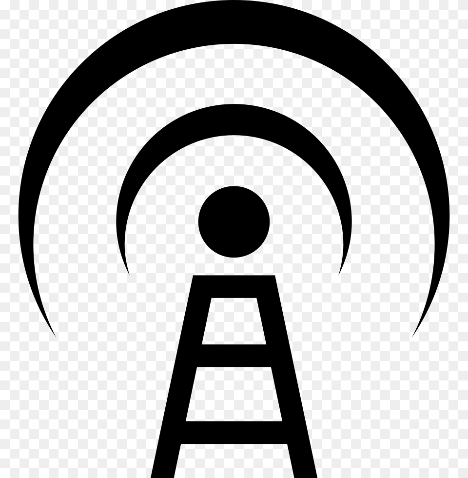 Broadcast Communications Tower Comments Broadcast Icon Vector, Stencil, Spiral Free Png Download