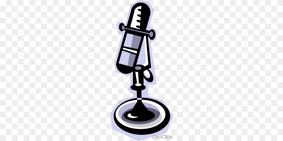 Broadcast Microphone Royalty Vector Clip Art Illustration, Electrical Device Free Transparent Png