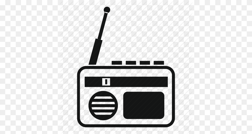 Broadcast Music Old Radio Sound Speaker Vintage Icon, Electronics, Hardware, Mace Club, Weapon Free Png