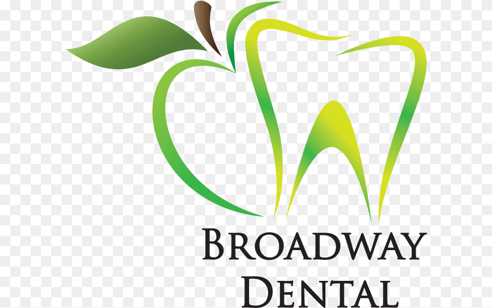 Broadway Dental Logo Graphic Design, Green, Art, Graphics Free Png Download