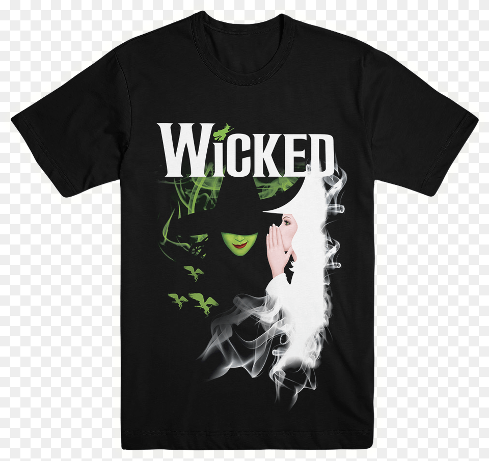 Broadway Musical Wicked T Shirts, Clothing, Shirt, T-shirt, Adult Free Png