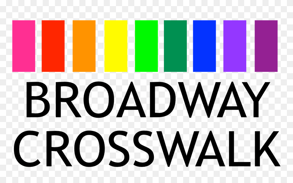 Broadway Rainbow Crosswalk, Light, Purple Free Png