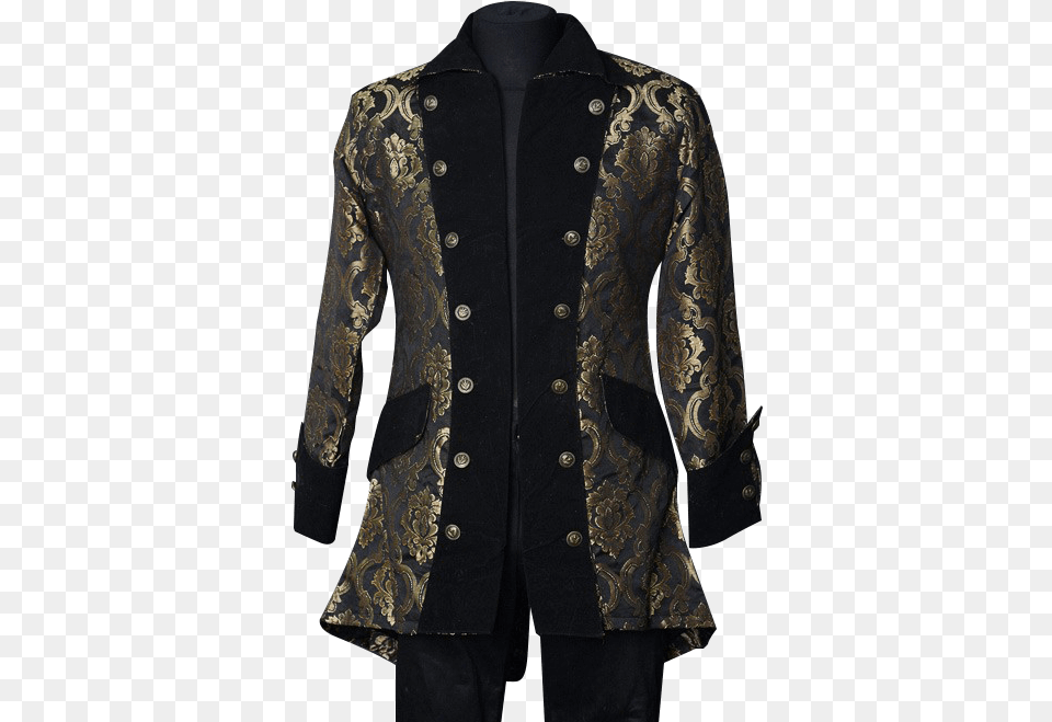 Brocade Pirate Coat, Blazer, Clothing, Jacket, Overcoat Free Png