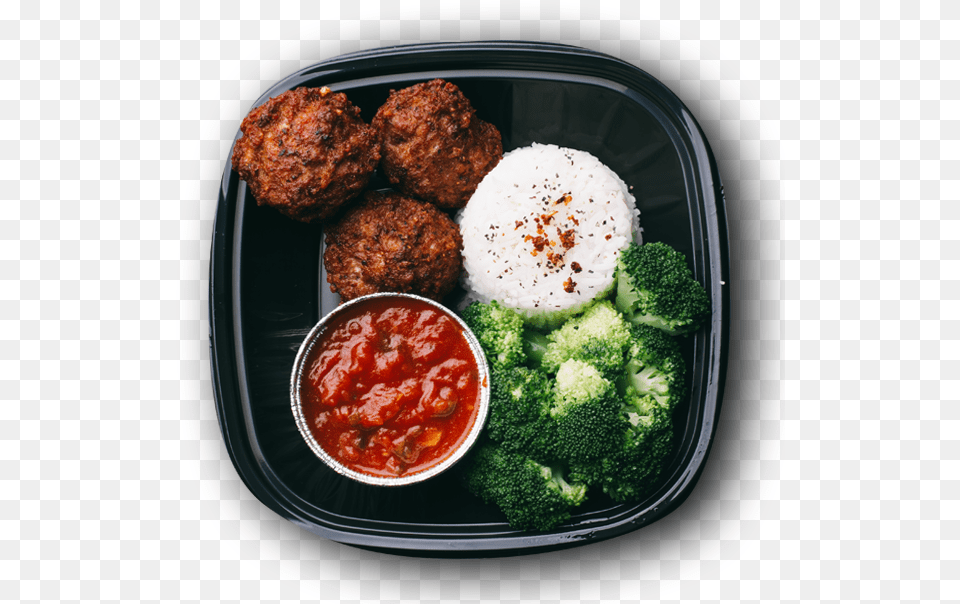 Broccoli, Food, Ketchup, Lunch, Meal Free Png Download