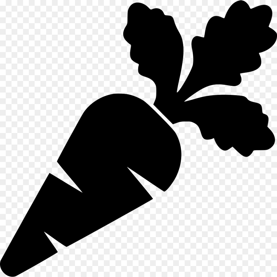 Broccoli Clip Art Black And White, Food, Produce, Carrot, Plant Free Png Download