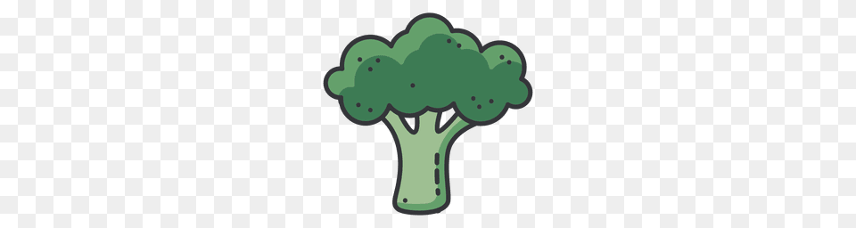 Broccoli Flat Circle Icon, Food, Plant, Produce, Vegetable Free Png