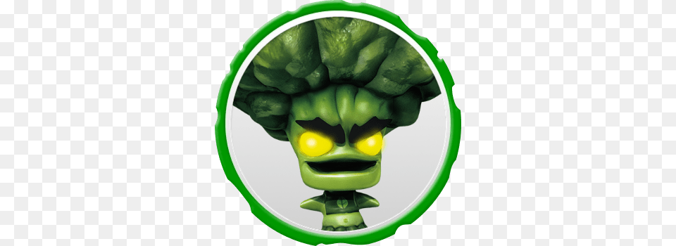 Broccoli Guy Villain Icon Skylanders Broccoli Guy, Green, Food, Produce, Birthday Cake Png