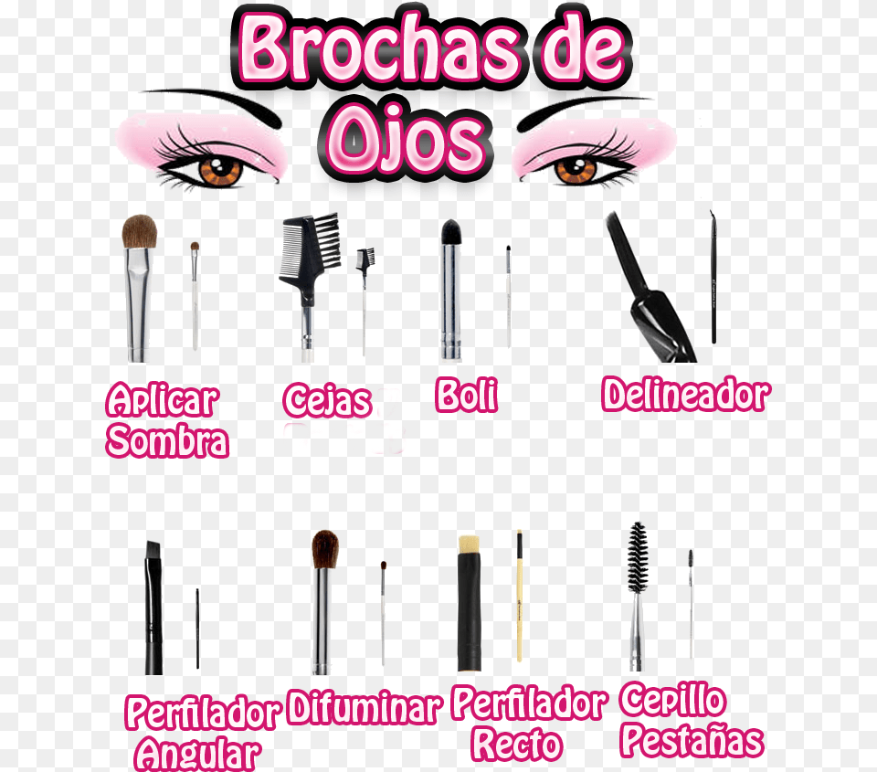 Brochas De Maquillaj De Ojos, Brush, Device, Tool, Toothbrush Free Transparent Png