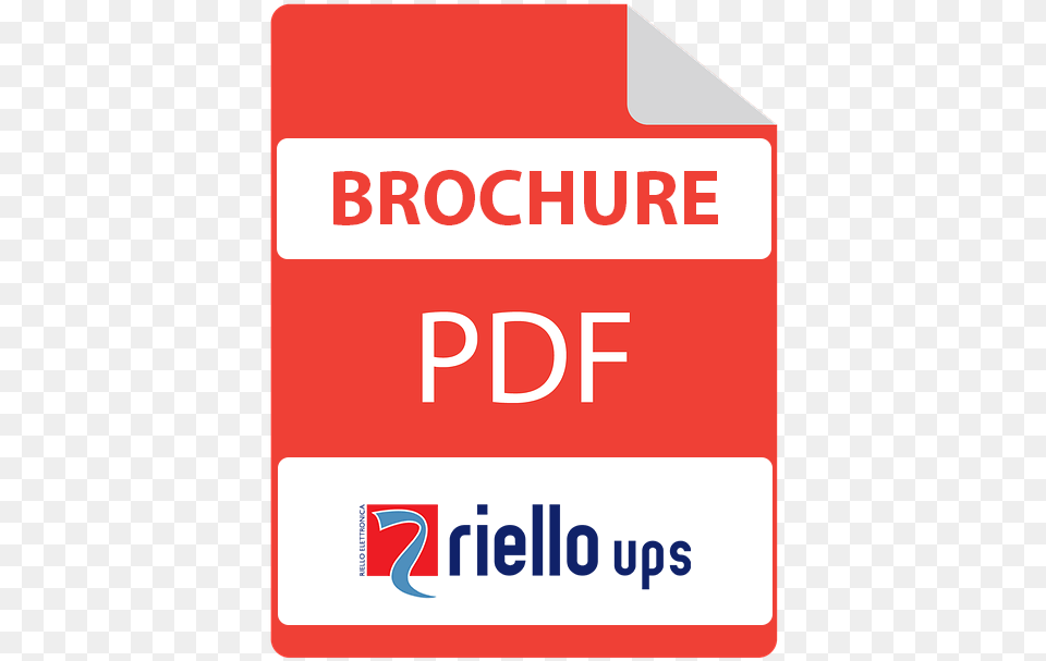 Brochure Pdficon Riello Ups, Sign, Symbol, First Aid, Text Free Transparent Png