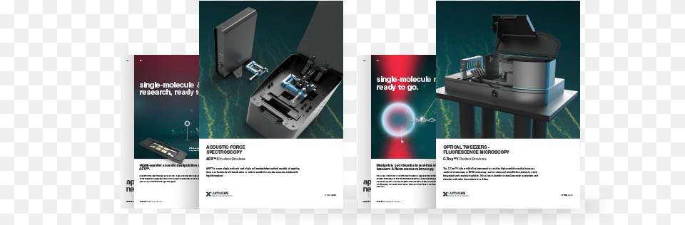 Brochures Optical Tweezers Fluorescence Microscopy Force Spectroscopy, Advertisement, Poster, Computer Hardware, Electronics Png Image