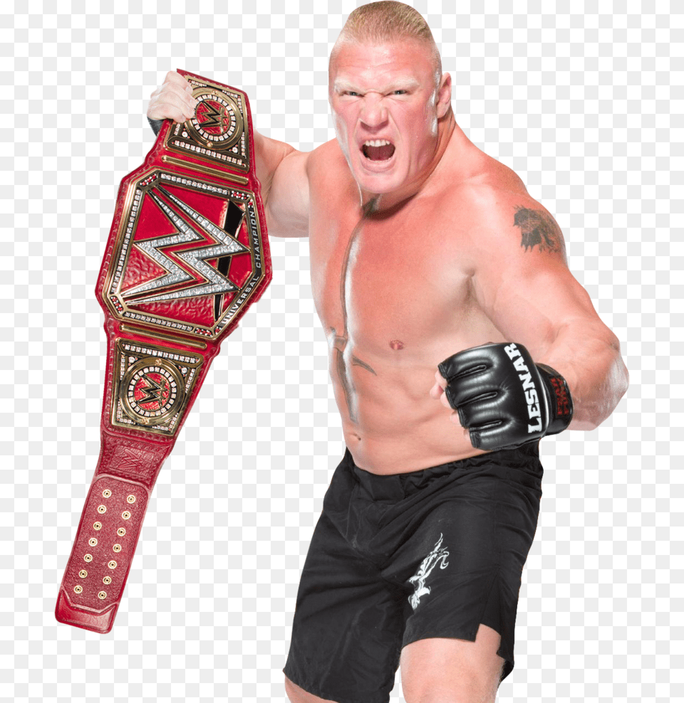 Brock Lesnar Brock Lesnar Universal Championship, Glove, Clothing, Person, Man Free Transparent Png