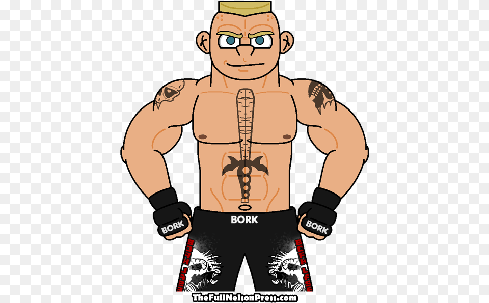 Brock Lesnar Cartoon, Baby, Person, Clothing, Glove Png Image