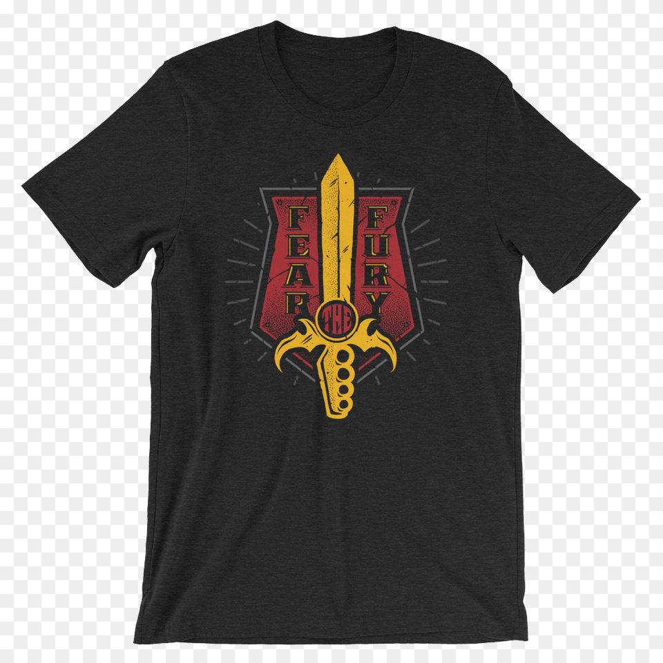 Brock Lesnar Fear The Fury Sword Unisex T Shirt, Clothing, T-shirt, Weapon, Blade Free Transparent Png