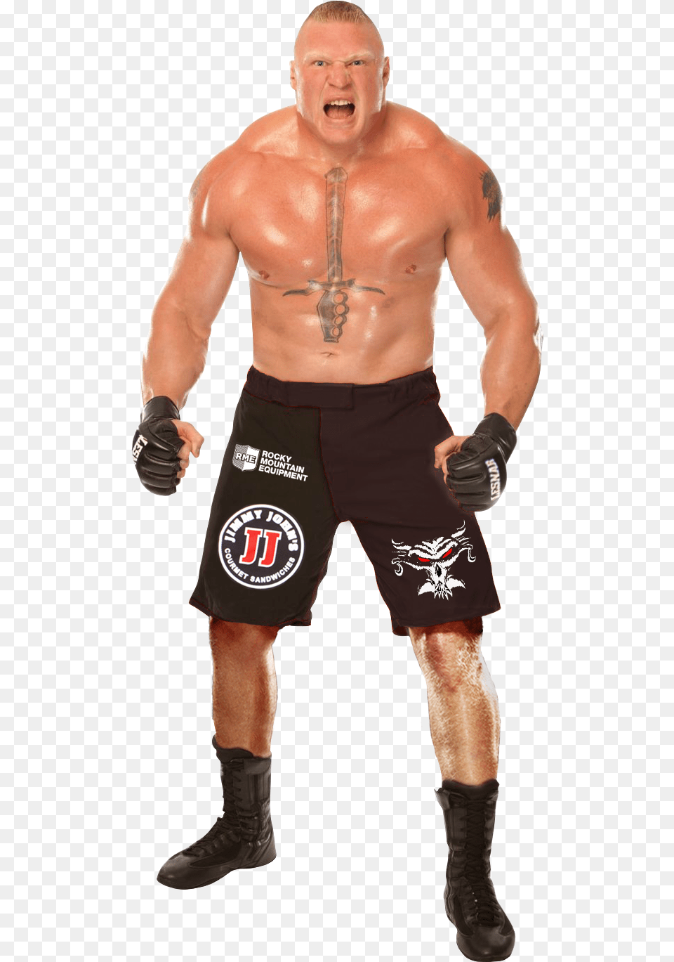 Brock Lesnar With Transparent Background Brock Lesnar, Shorts, Clothing, Person, Man Png Image
