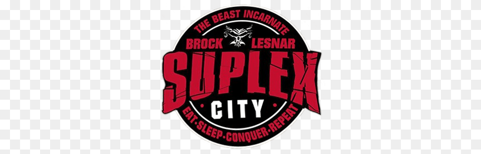 Brock Lesnar Suplex City Logo, Disk, Alcohol, Beverage, Beer Free Png