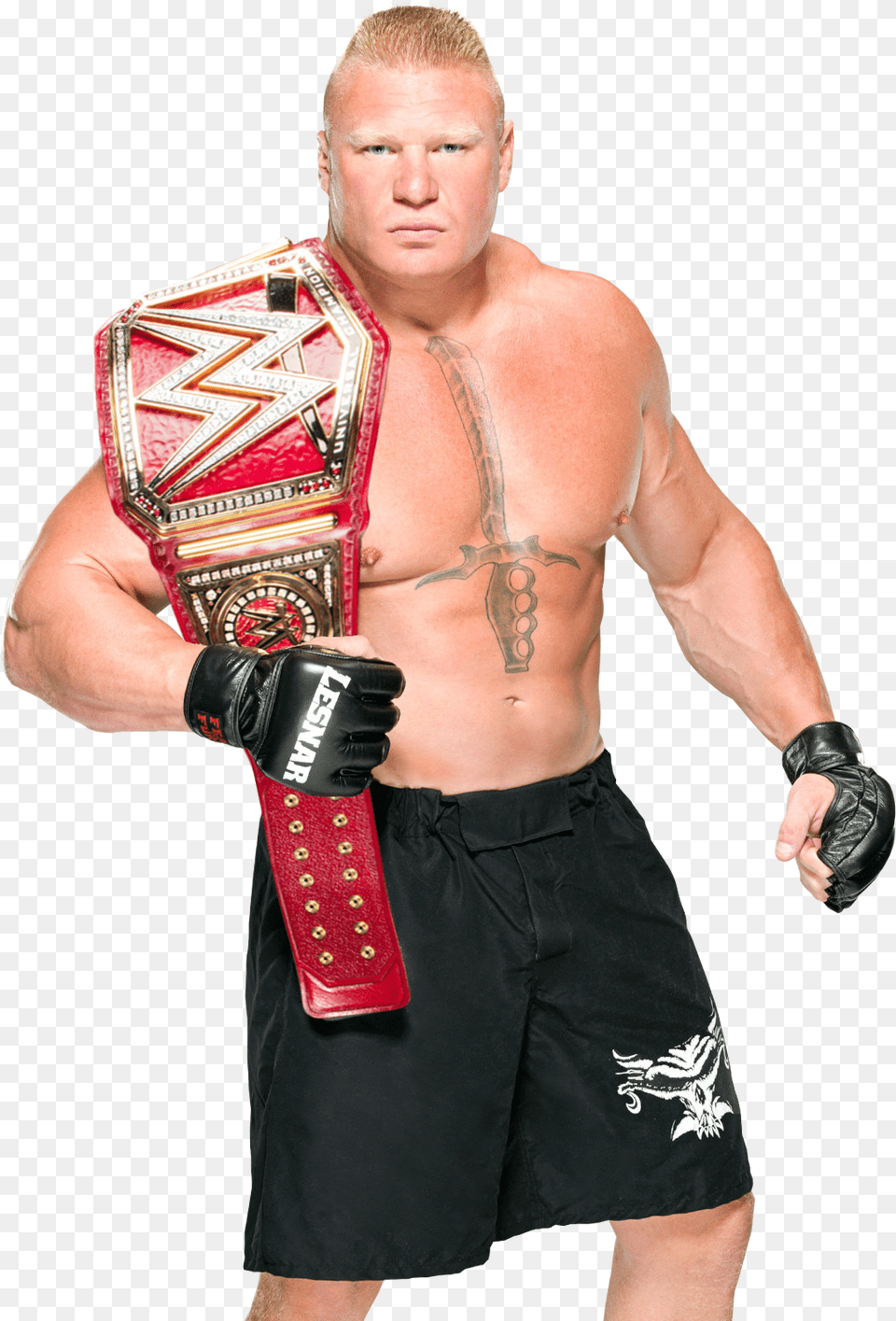 Brock Lesnar Wwe World Heavyweight Championship, Adult, Clothing, Person, Glove Free Transparent Png