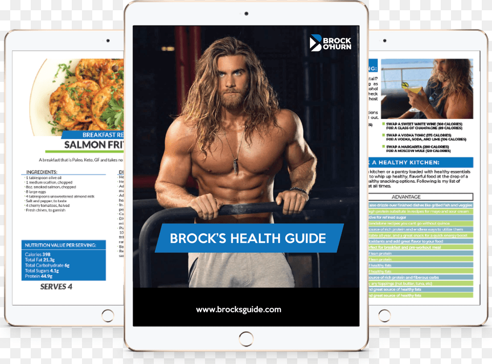 Brock O Hurn New Year Download Long Hair Bodybuilder With Beard, Advertisement, Woman, Female, Person Free Png