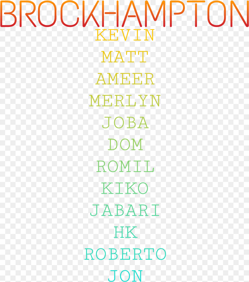 Brockhampton Freetoedit Orange, Text, Book, Publication, Number Png Image