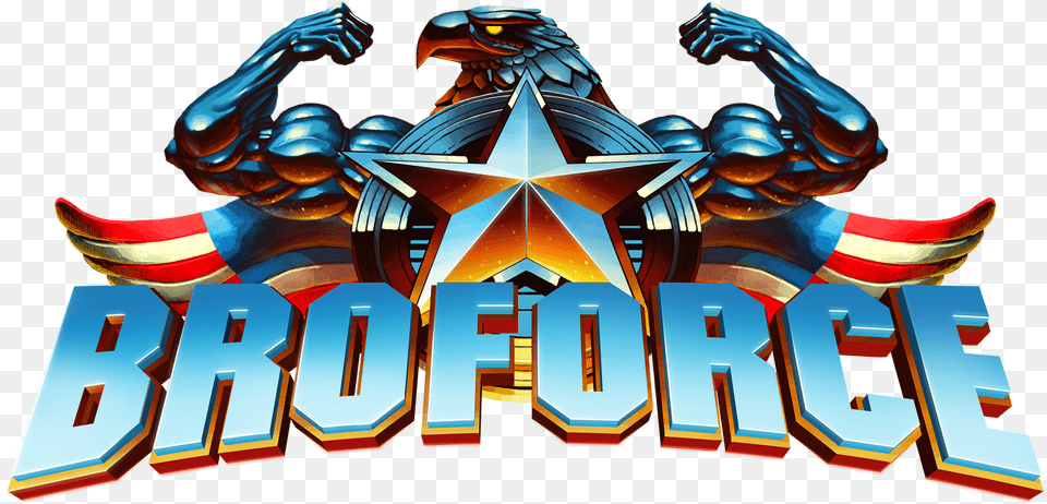 Broforce Logo, Advertisement, Poster Free Transparent Png