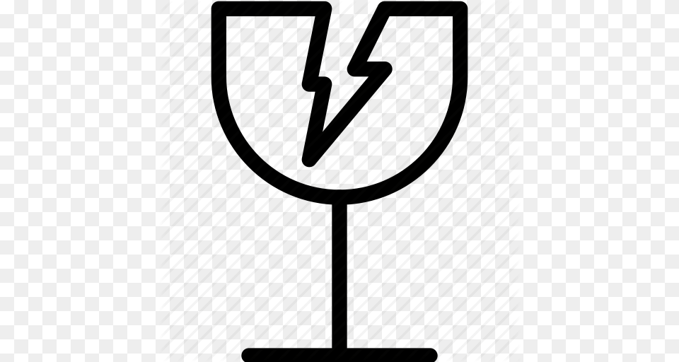 Broke Broken Crack Glass Icon, Alcohol, Wine, Liquor, Wine Glass Free Png Download