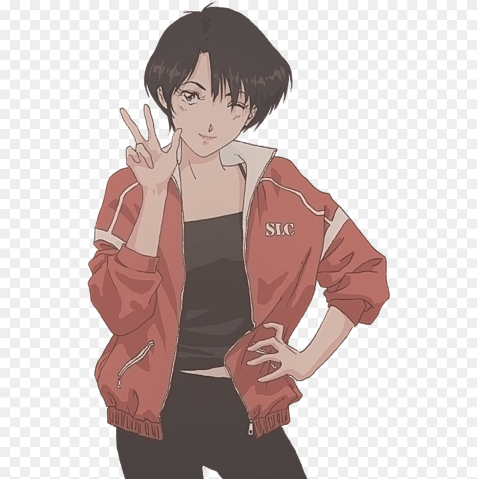 Broken Aesthetic Pictures Anime Girl Anime Tomboy, Publication, Book, Clothing, Coat Free Transparent Png