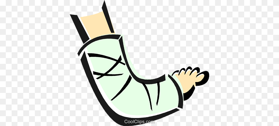 Broken Arm In A Cast Royalty Vector Clip Art Illustration Free Png