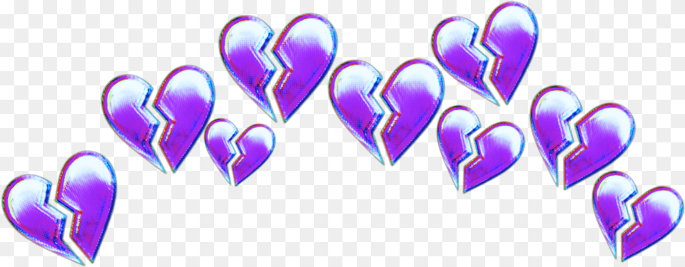 Broken Blue Heart Emoji, Purple, Shoe, Clothing, Footwear Free Png Download