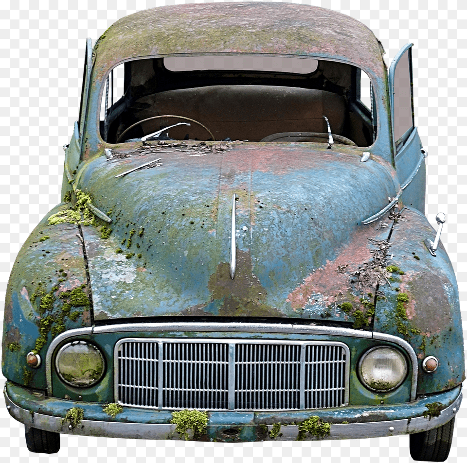 Broken Car Old Broken Car, Transportation, Vehicle Free Png Download