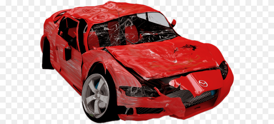 Broken Car Transparent Background, Wheel, Machine, Vehicle, Transportation Png Image