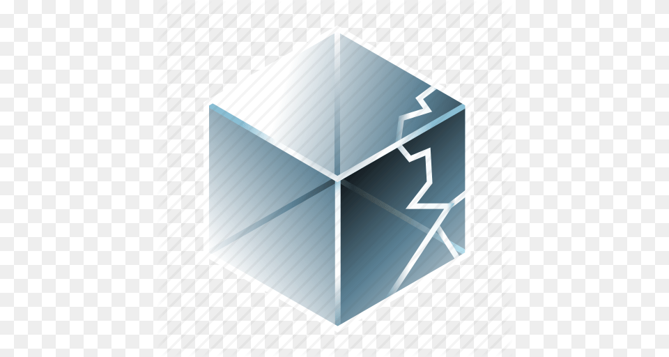 Broken Copy Crack Crystal Fracture Glass Rupture Icon, Box Png