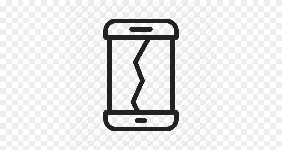 Broken Crack Damage Drop Phone Screen Smartphone Icon, Gate Free Transparent Png