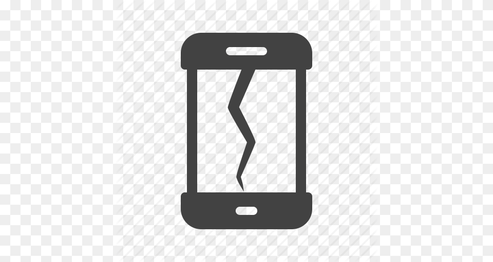 Broken Crack Damage Drop Phone Screen Smartphone Icon, Electronics, Mobile Phone Png Image