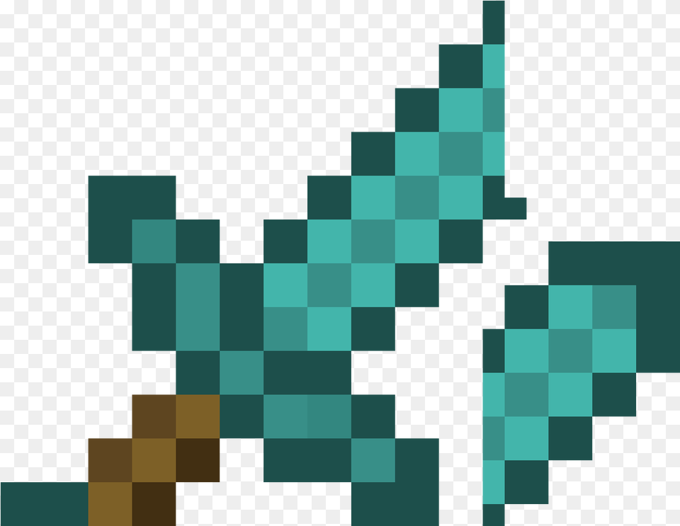 Broken Dimond Sword Minecraft Diamond Sword, Chess, Game, Pattern Free Png Download