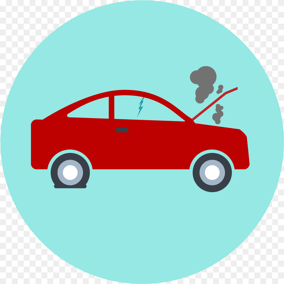 Broken Down Car Illustration, Vehicle, Transportation, Coupe, Sports Car Free Transparent Png