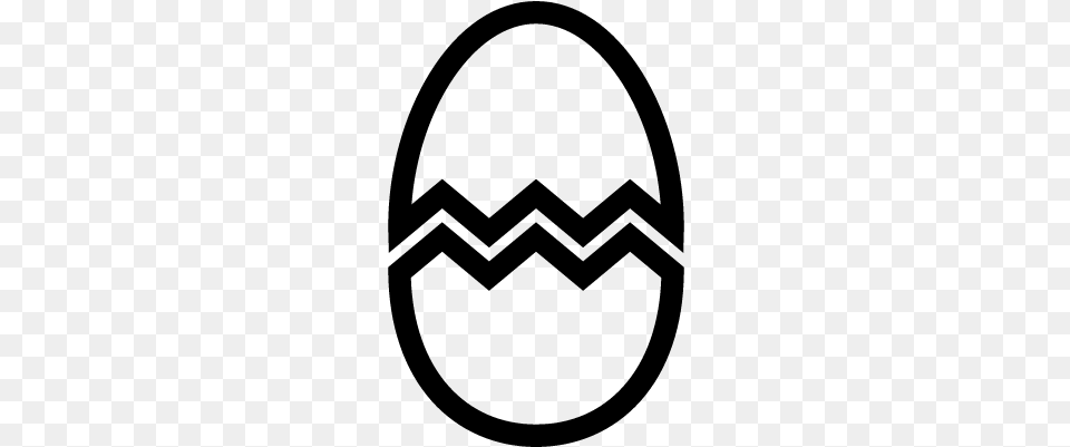 Broken Egg Vector Huevo Trizado Para Colorear, Gray Free Png