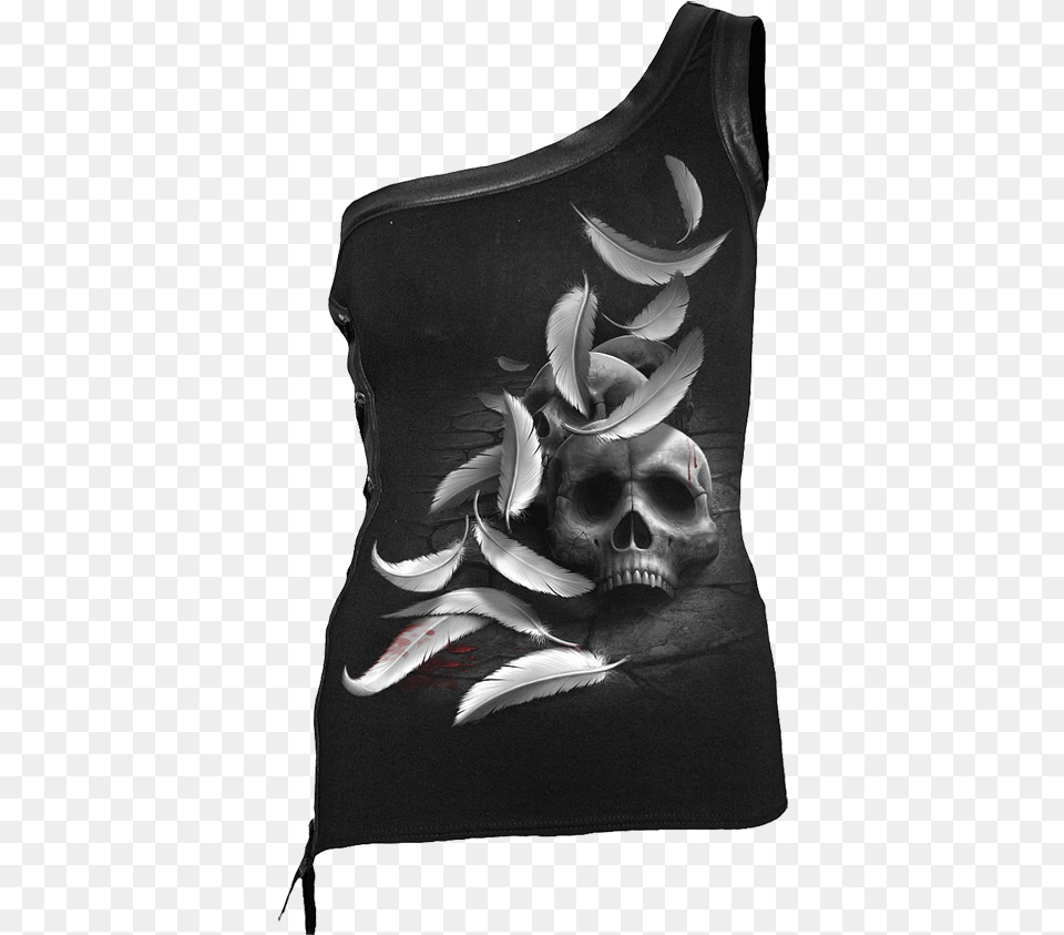 Broken Feathers Off Shoulder Womens Shirt Active Tank, Cushion, Home Decor, Accessories, Bag Free Transparent Png