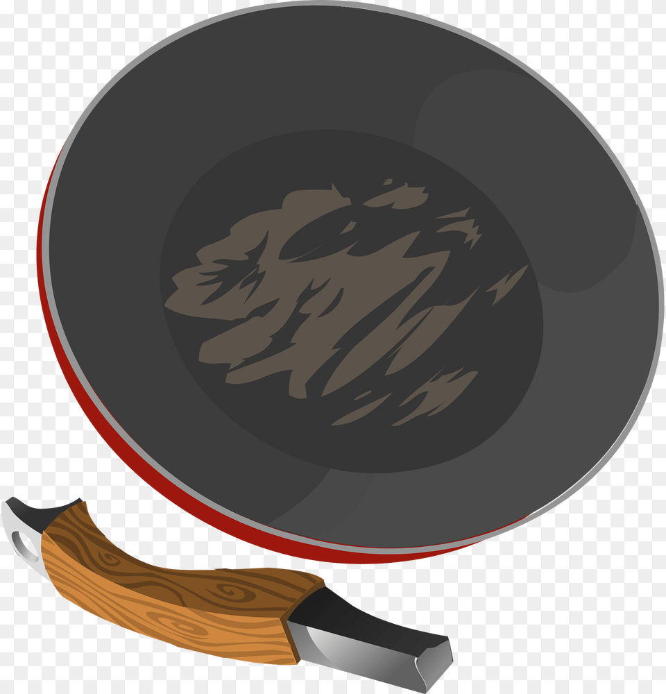 Broken Frying Pan Clipart, Cooking Pan, Cookware, Frying Pan, Disk Free Transparent Png